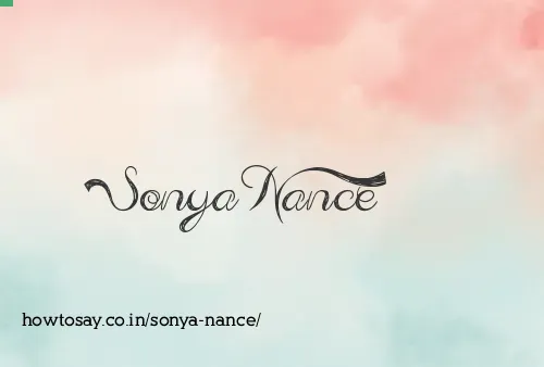 Sonya Nance