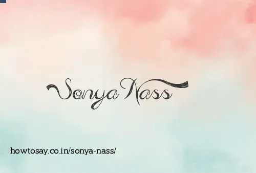 Sonya Nass