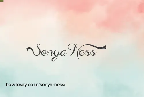Sonya Ness