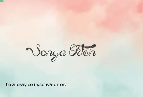Sonya Orton