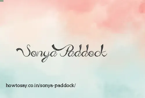 Sonya Paddock