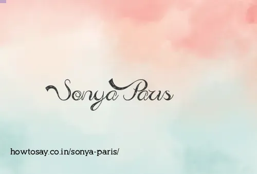 Sonya Paris