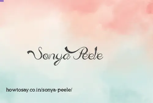 Sonya Peele