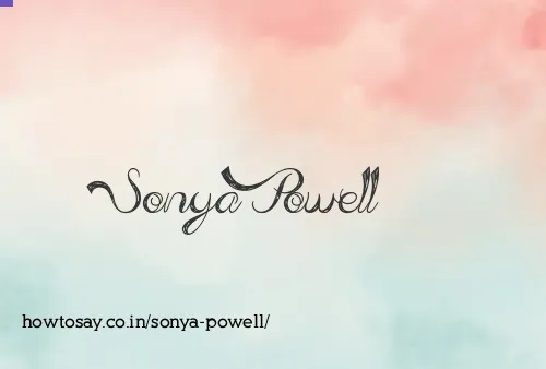 Sonya Powell