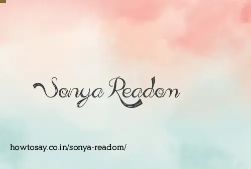 Sonya Readom