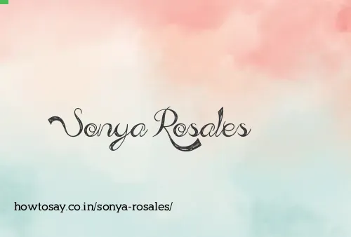 Sonya Rosales