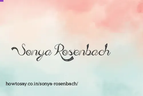 Sonya Rosenbach