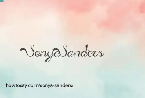 Sonya Sanders