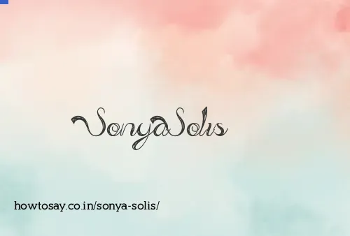 Sonya Solis