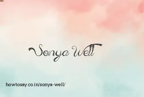 Sonya Well