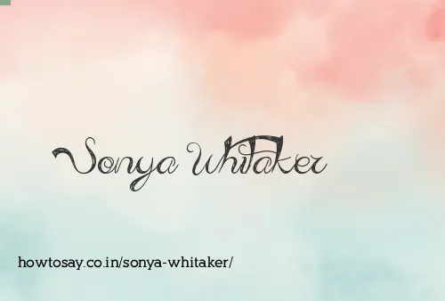 Sonya Whitaker