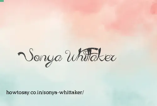 Sonya Whittaker