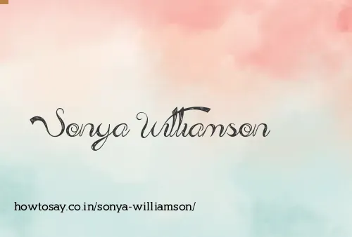 Sonya Williamson