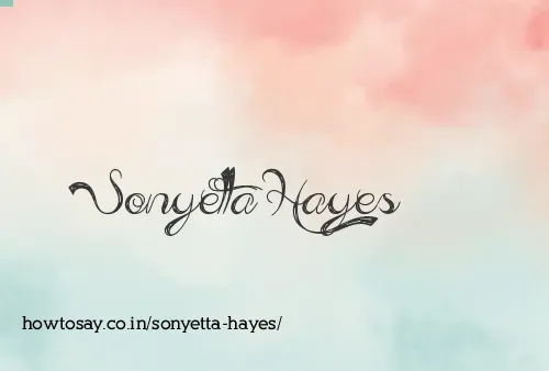 Sonyetta Hayes