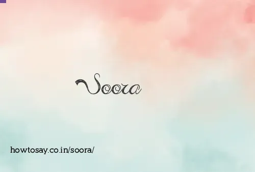 Soora