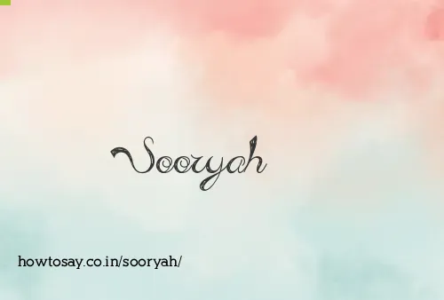 Sooryah