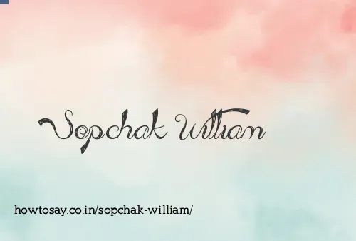 Sopchak William