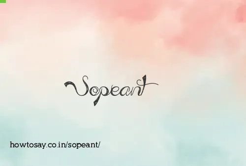 Sopeant