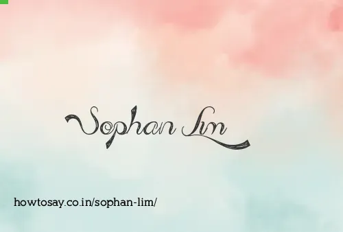 Sophan Lim