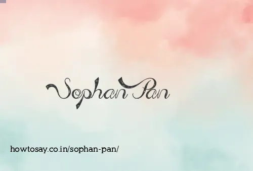 Sophan Pan