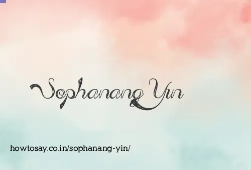 Sophanang Yin