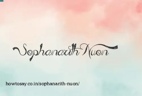 Sophanarith Nuon