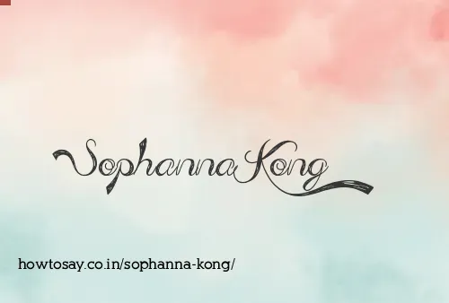 Sophanna Kong
