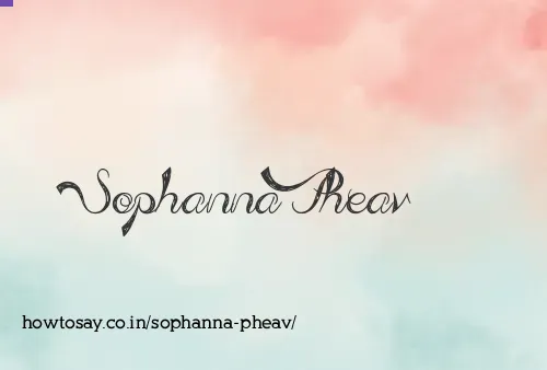 Sophanna Pheav