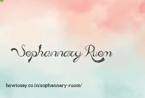 Sophannary Ruom
