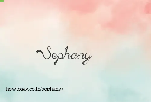 Sophany