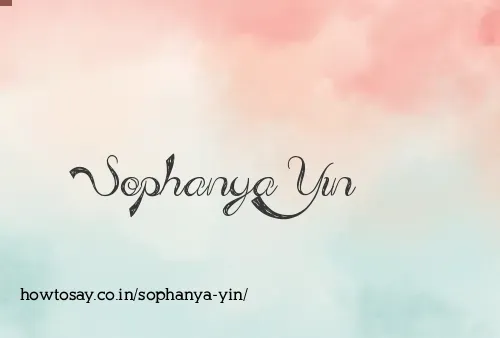Sophanya Yin