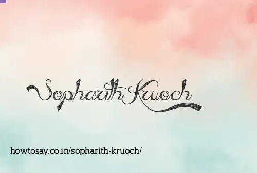 Sopharith Kruoch
