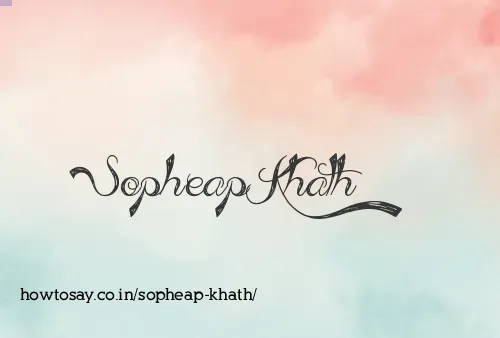 Sopheap Khath