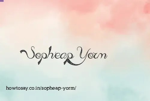 Sopheap Yorm