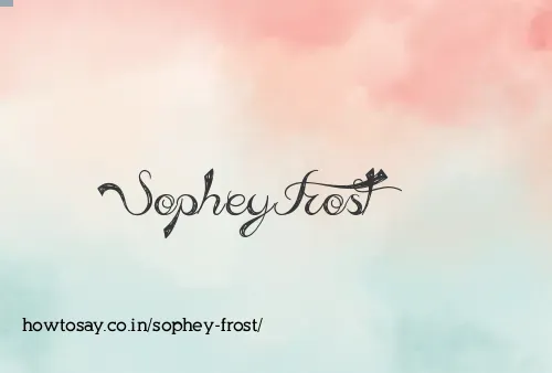 Sophey Frost