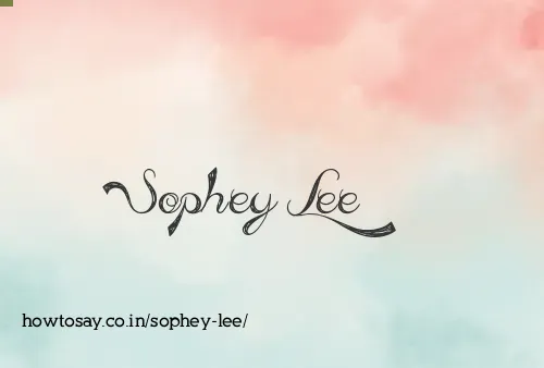 Sophey Lee