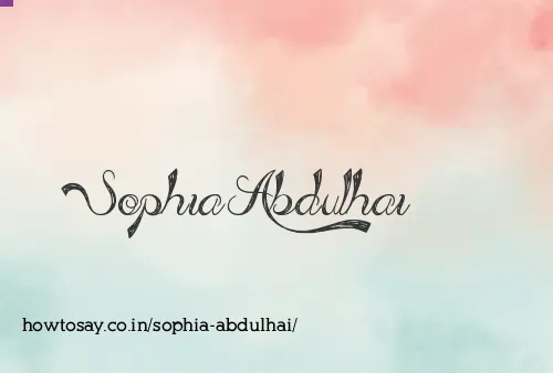 Sophia Abdulhai