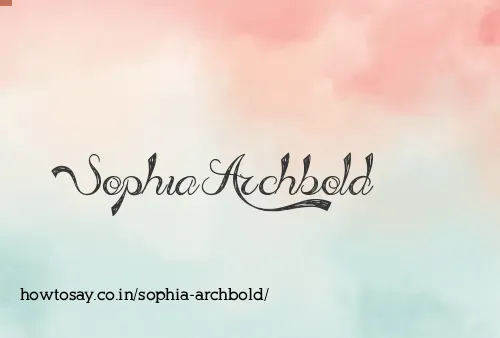 Sophia Archbold
