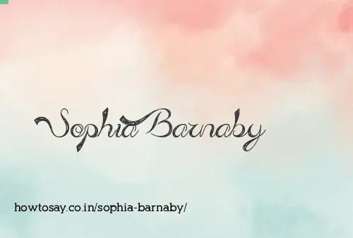 Sophia Barnaby