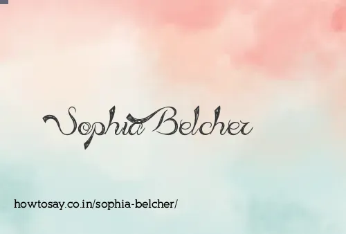 Sophia Belcher