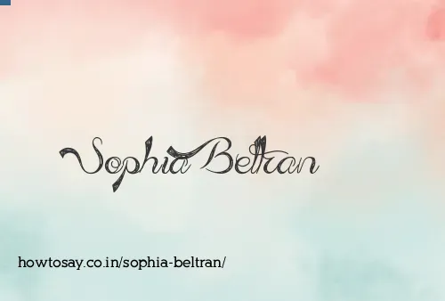 Sophia Beltran