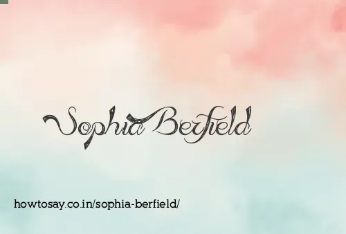 Sophia Berfield
