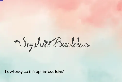 Sophia Bouldas