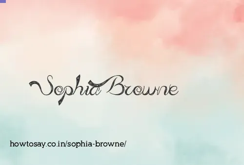 Sophia Browne