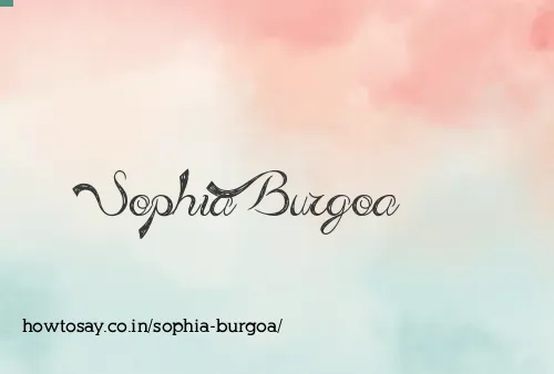 Sophia Burgoa