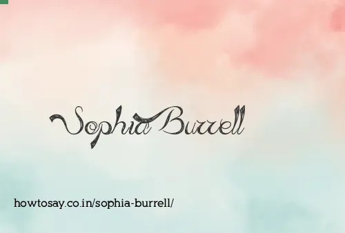 Sophia Burrell