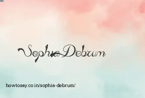 Sophia Debrum