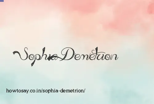 Sophia Demetrion