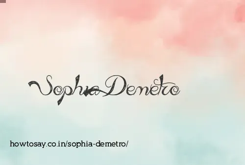 Sophia Demetro