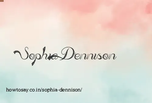 Sophia Dennison